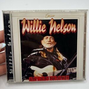 WILLIE NELSON IN CONCERT 1980 Popular Favorite Country Music Hits Vintage CD